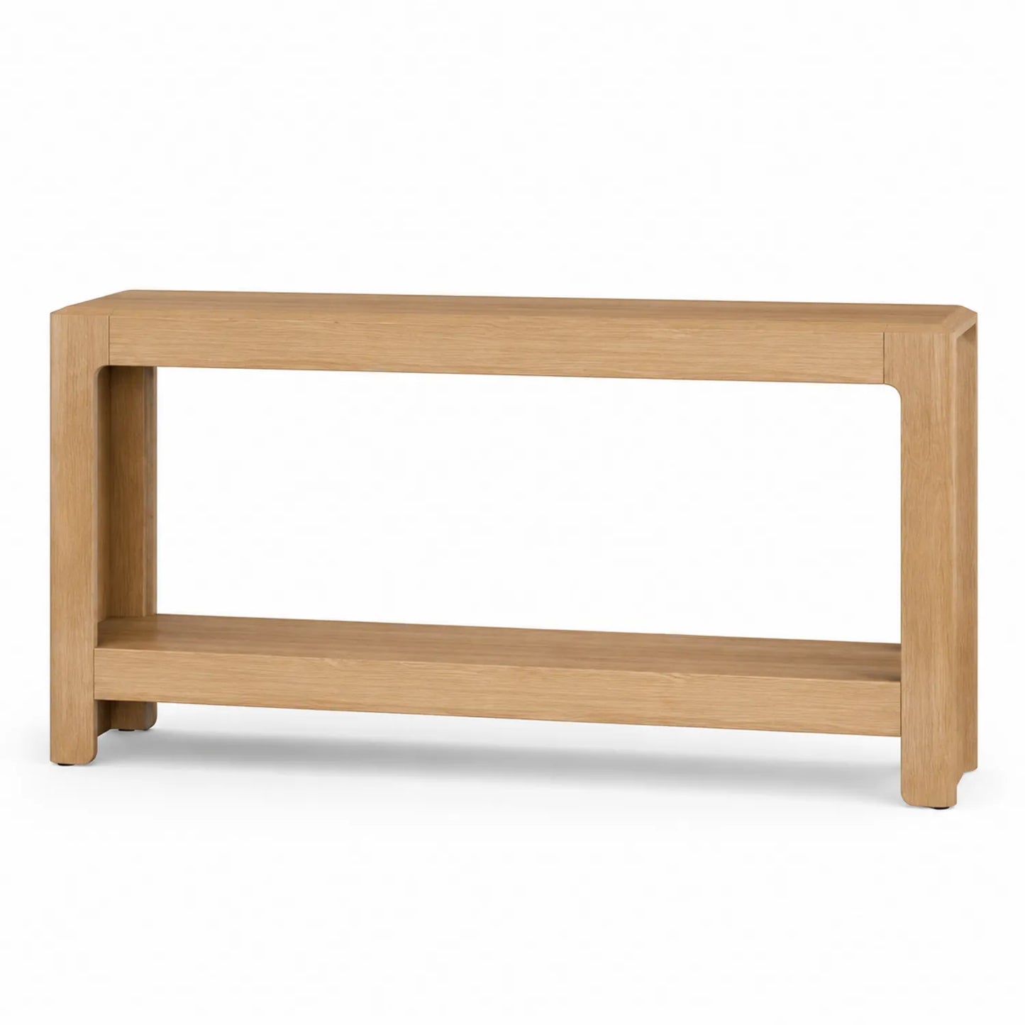 Table console en bois de chêne naturel 120x30x75 cm