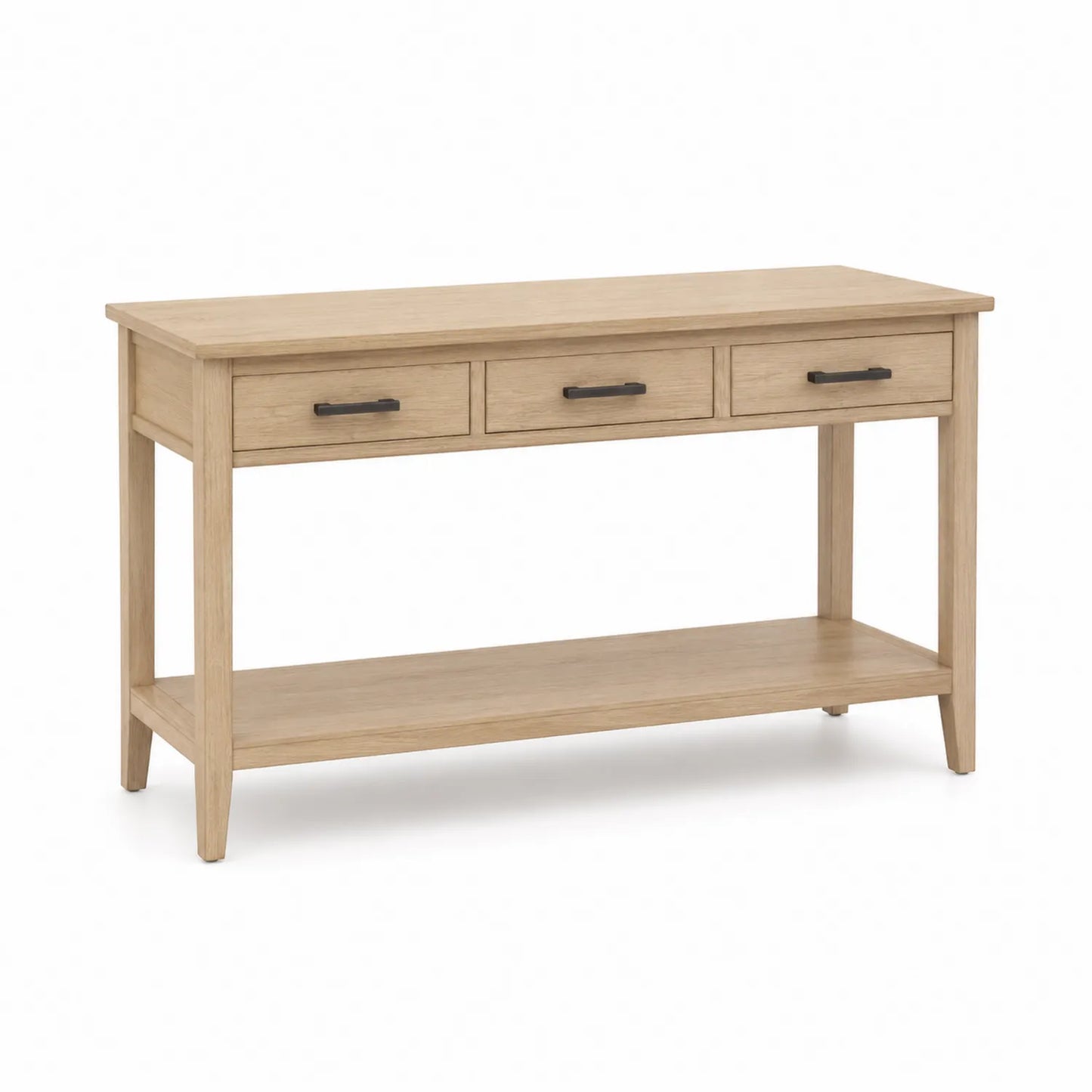 Console en bois couleur Chêne clair 120x40x80 cm