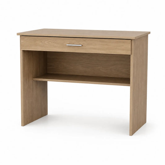 Bureau en bois de chêne avec tiroir 100x50x75 cm