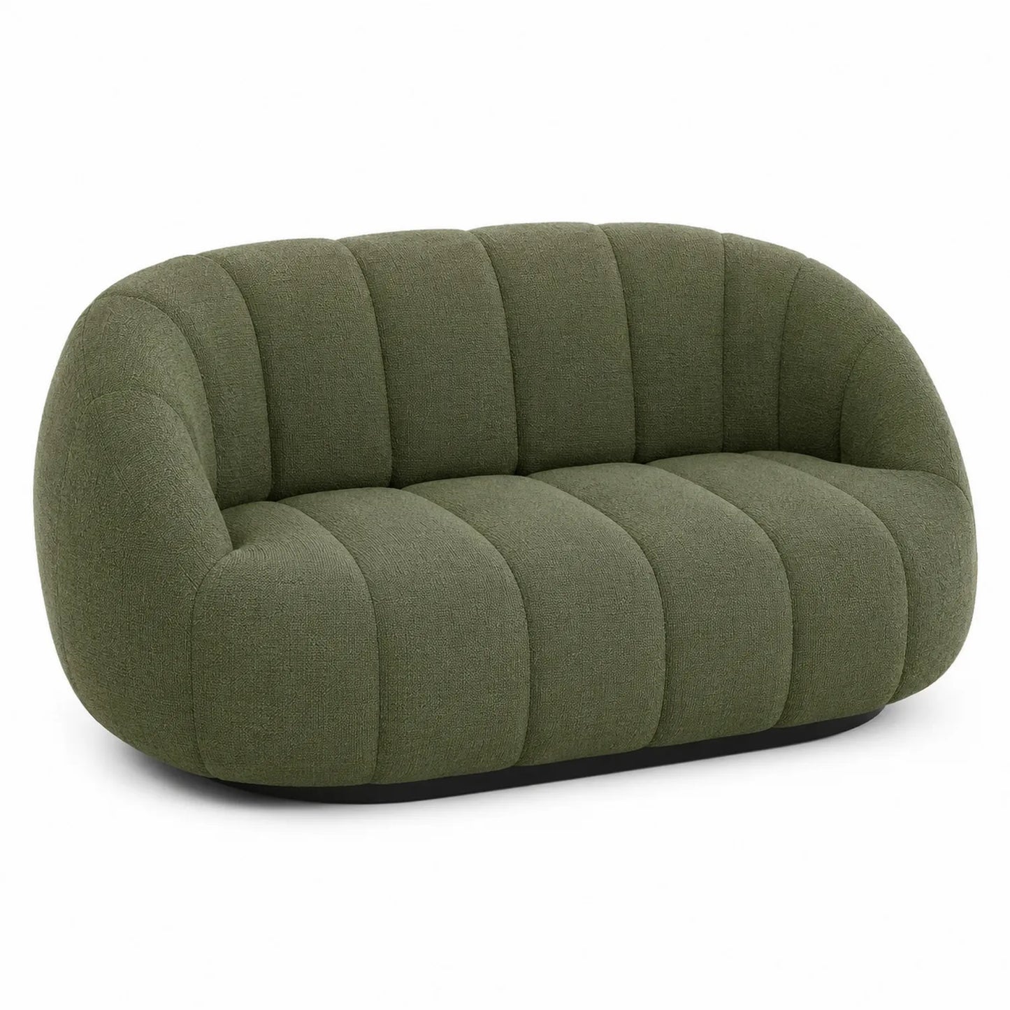 Canapé en tissu vert 150x85x75 cm