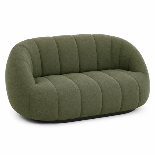 Canapé en tissu vert 150x85x75 cm