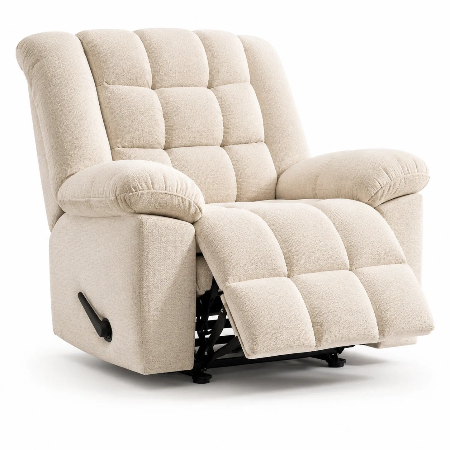 Fauteuil inclinable en tissu beige