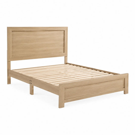 Lit double en bois de chêne 200x160 cm