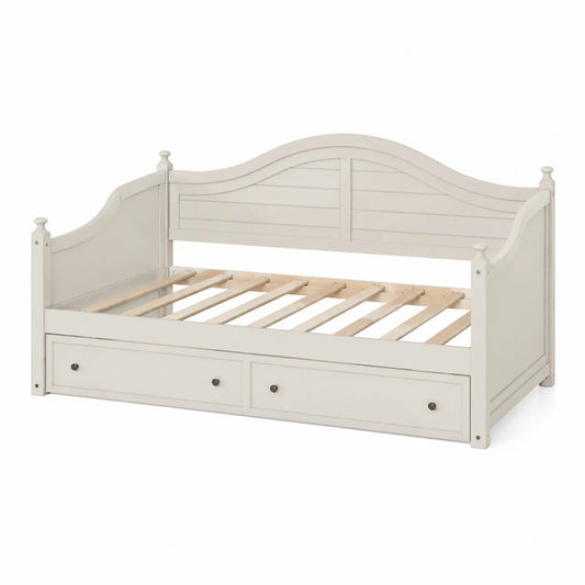 Lit banquette en bois MDF avec tiroirs 200x100 cm