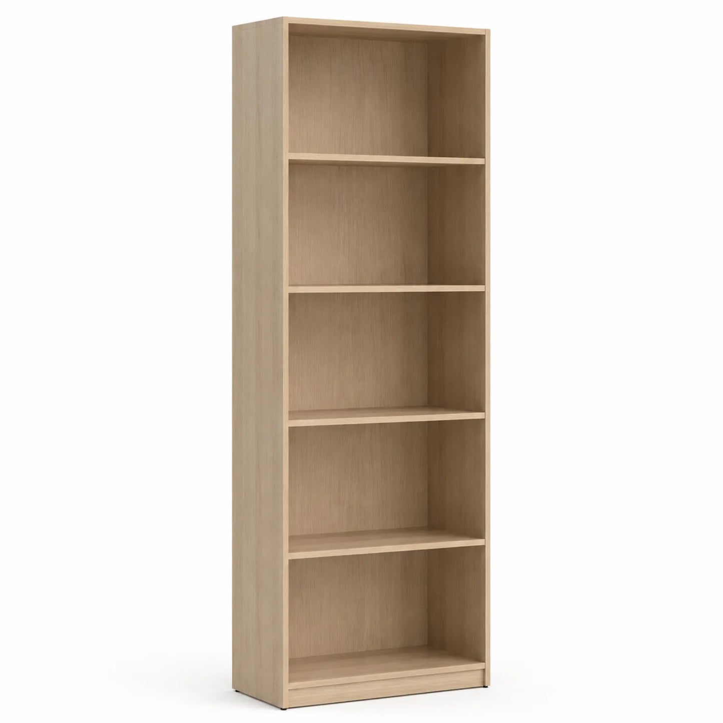 Étagère en Bois de Chêne Clair 5 Niveaux